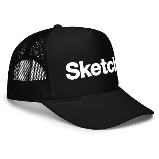 SKETCH BLACK TRUCKER HAT