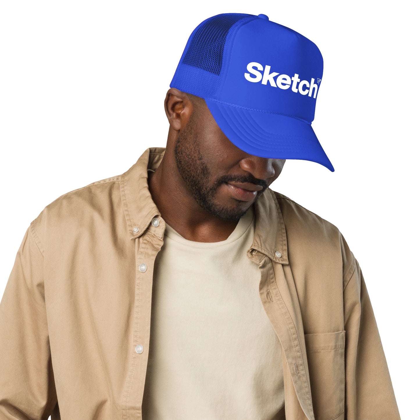 SKETCH BLUE TRUCKER HAT