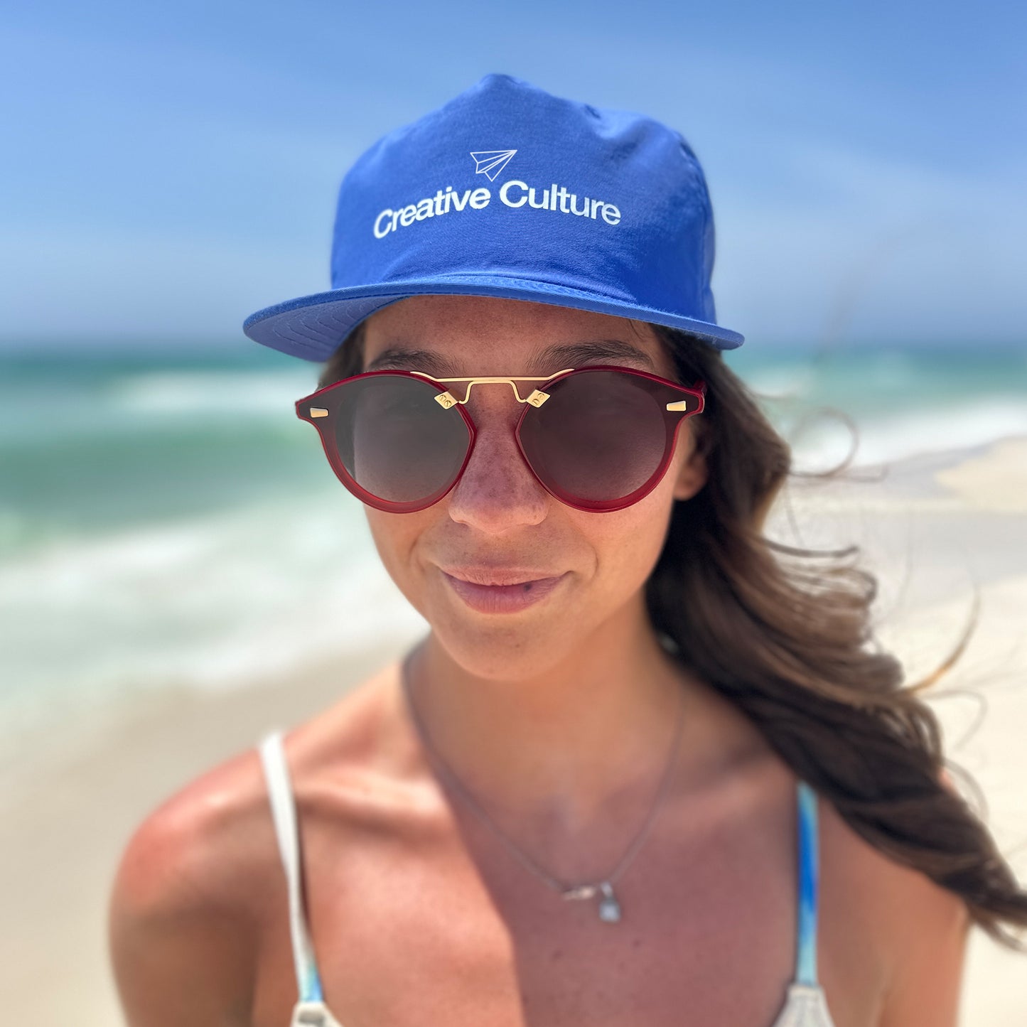 Creative Culture Surf Cap Blue