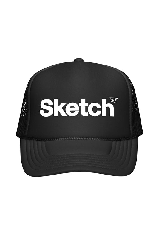 SKETCH BLACK TRUCKER HAT
